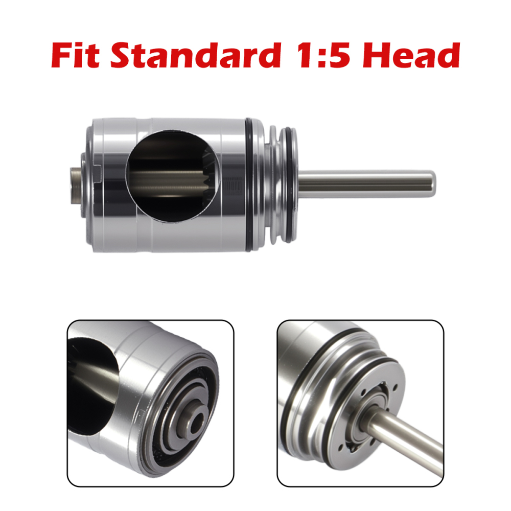 Dental 1:5 Increasing contra angle Handpiece Red Ring  standard head/ Mini head Non-LED /LED Fiber Optic