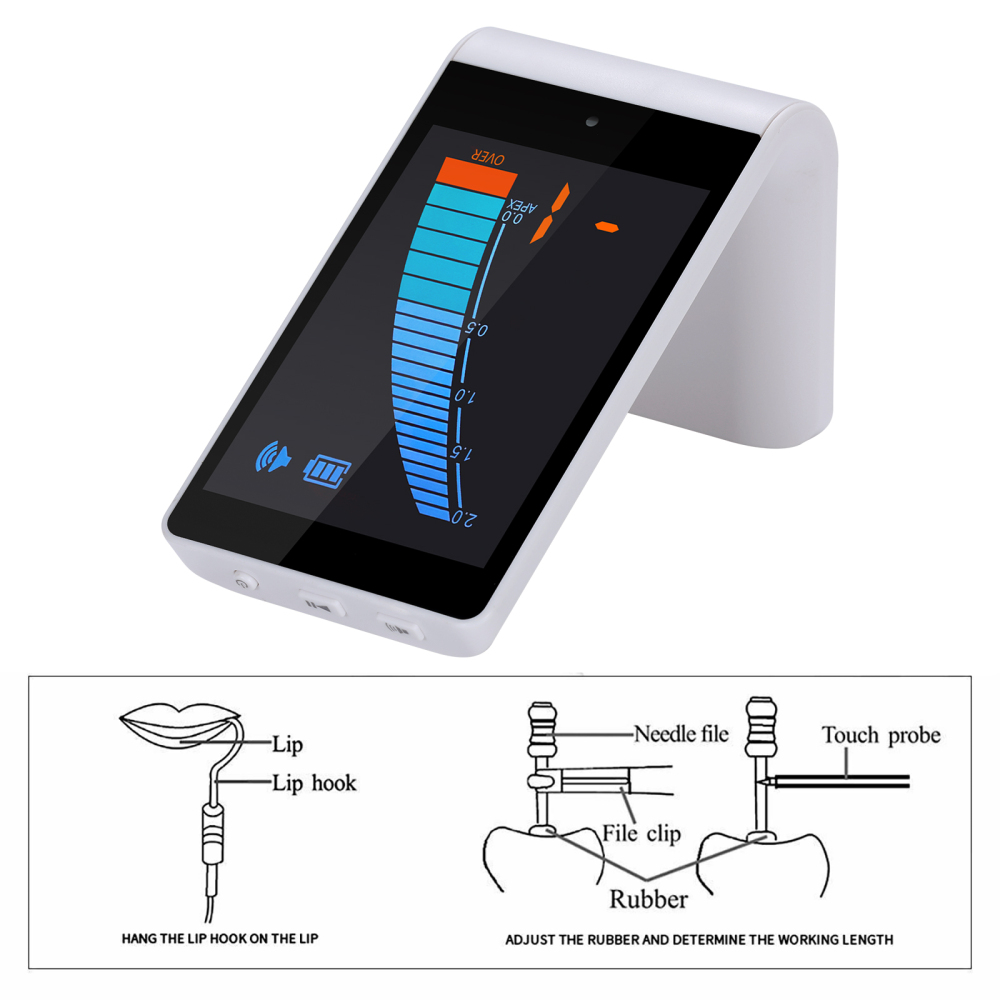 Dental Cordless LED Endo Motor 16:1 Contra Angle/Apex Locator Root Canal Finder/Files