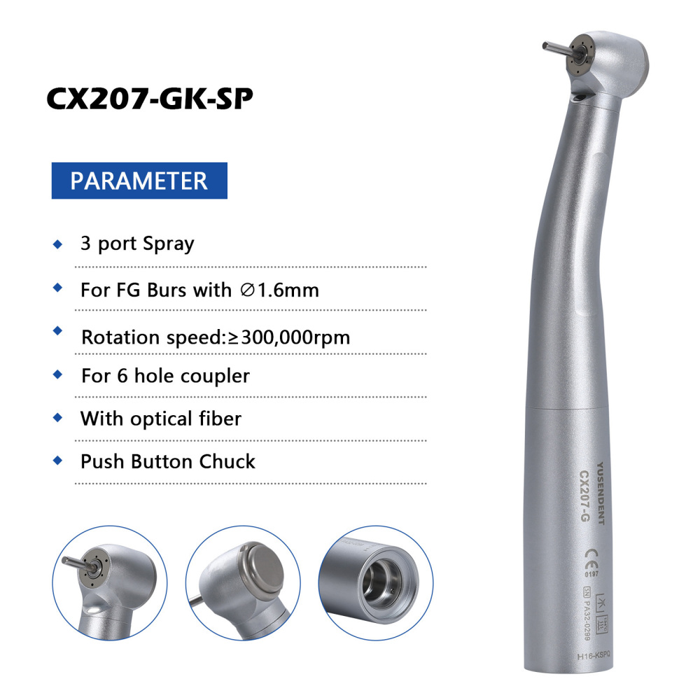 Yusendent fiber optic air turbine high speed handpiece fit Kavo connection