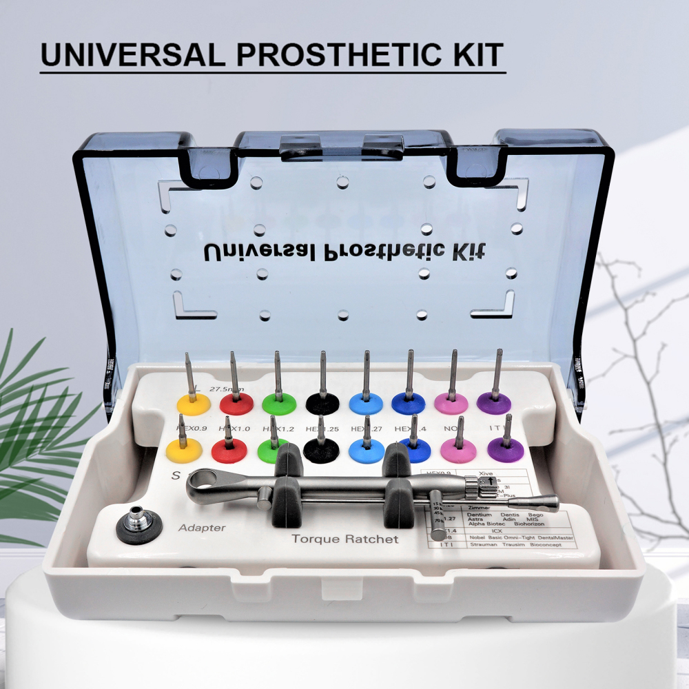 Dental Implant Prosthetic Kit Screwdriver Universal Restoration Tools Kit Wrench