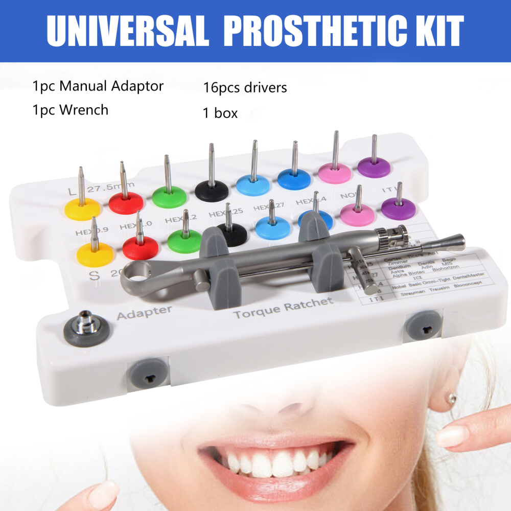 Dental Implant Prosthetic Kit Screwdriver Universal Restoration Tools Kit Wrench
