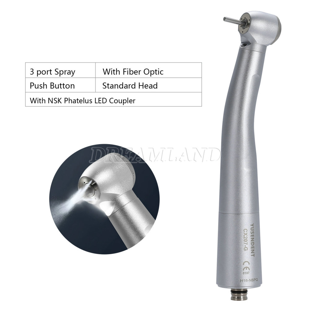 6pcs Yusendent fiber optic air turbine high speed handpiece fit NSK connection