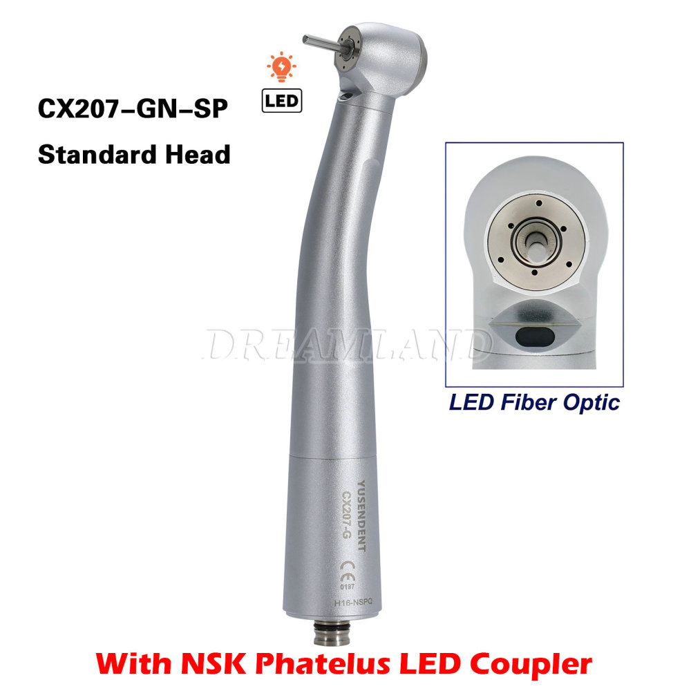 6pcs Yusendent fiber optic air turbine high speed handpiece fit NSK connection