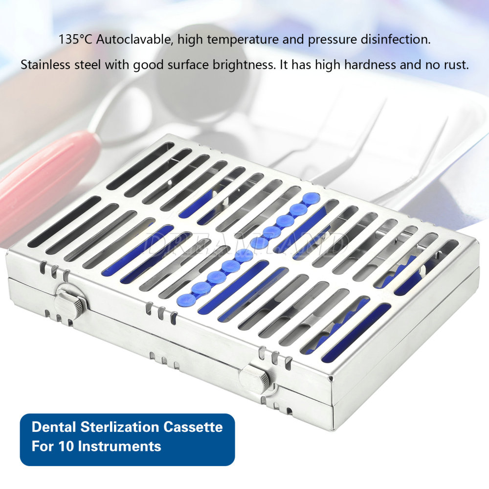 Dental Autoclave Sterilization Cassette Rack Tray Hold 5, 10,20 Surgical Instruments