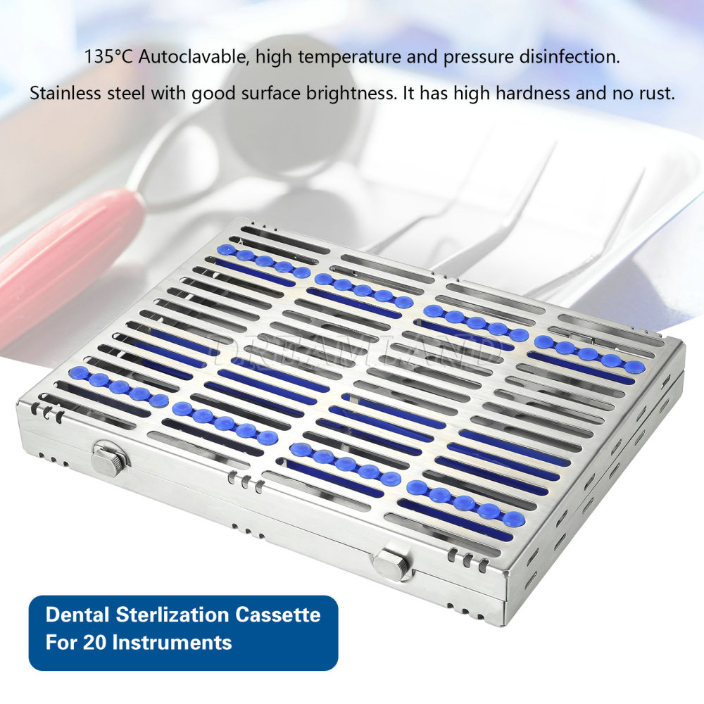 Dental Autoclave Sterilization Cassette Rack Tray Hold 5, 10,20 Surgical Instruments