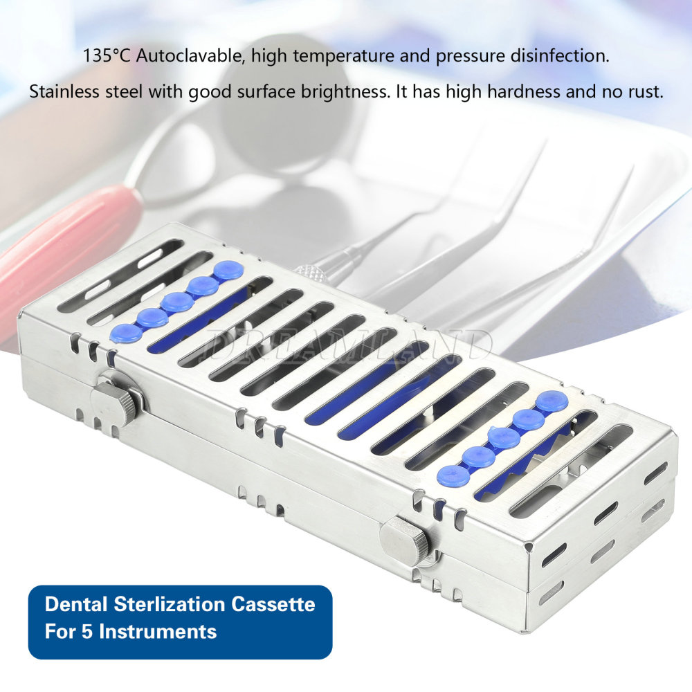 Dental Autoclave Sterilization Cassette Rack Tray Hold 5, 10,20 Surgical Instruments