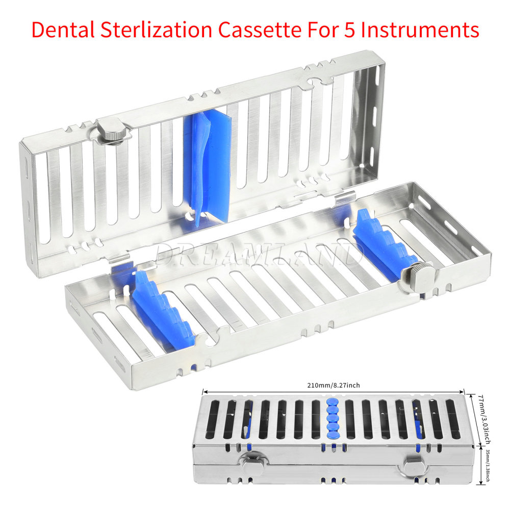 Dental Autoclave Sterilization Cassette Rack Tray Hold 5, 10,20 Surgical Instruments