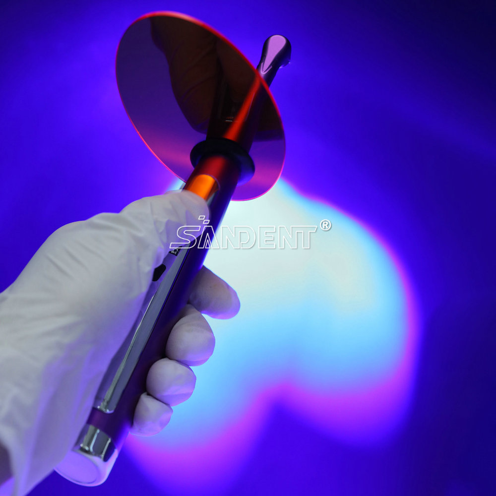 Dental Wireless LED Light Curing Lamp Wide Spectrum 3 Modes 2500MW/cm²