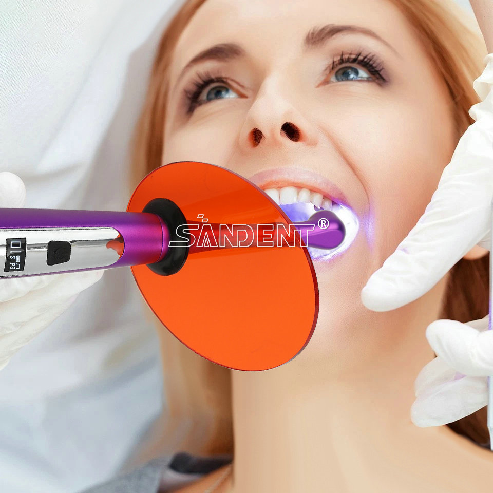 Dental Wireless LED Light Curing Lamp Wide Spectrum 3 Modes 2500MW/cm²