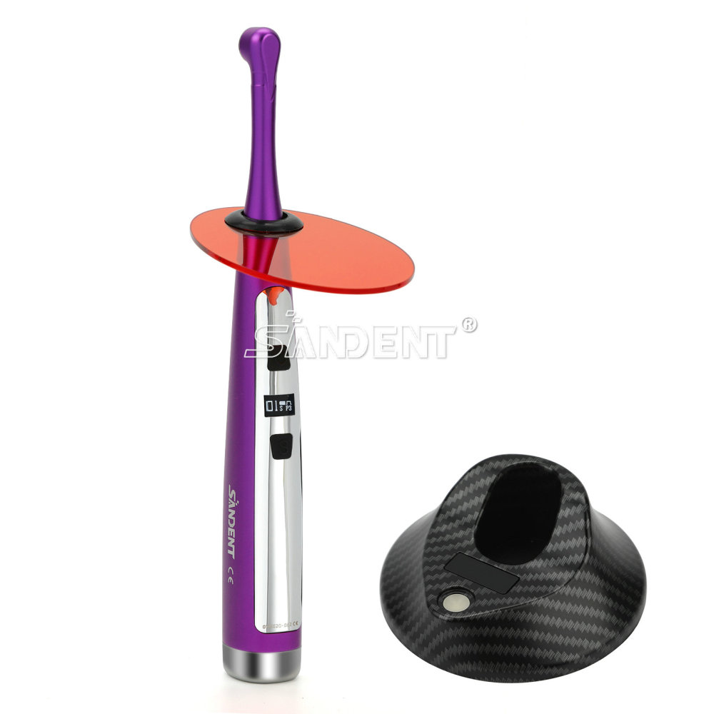 Dental Wireless LED Light Curing Lamp Wide Spectrum 3 Modes 2500MW/cm²