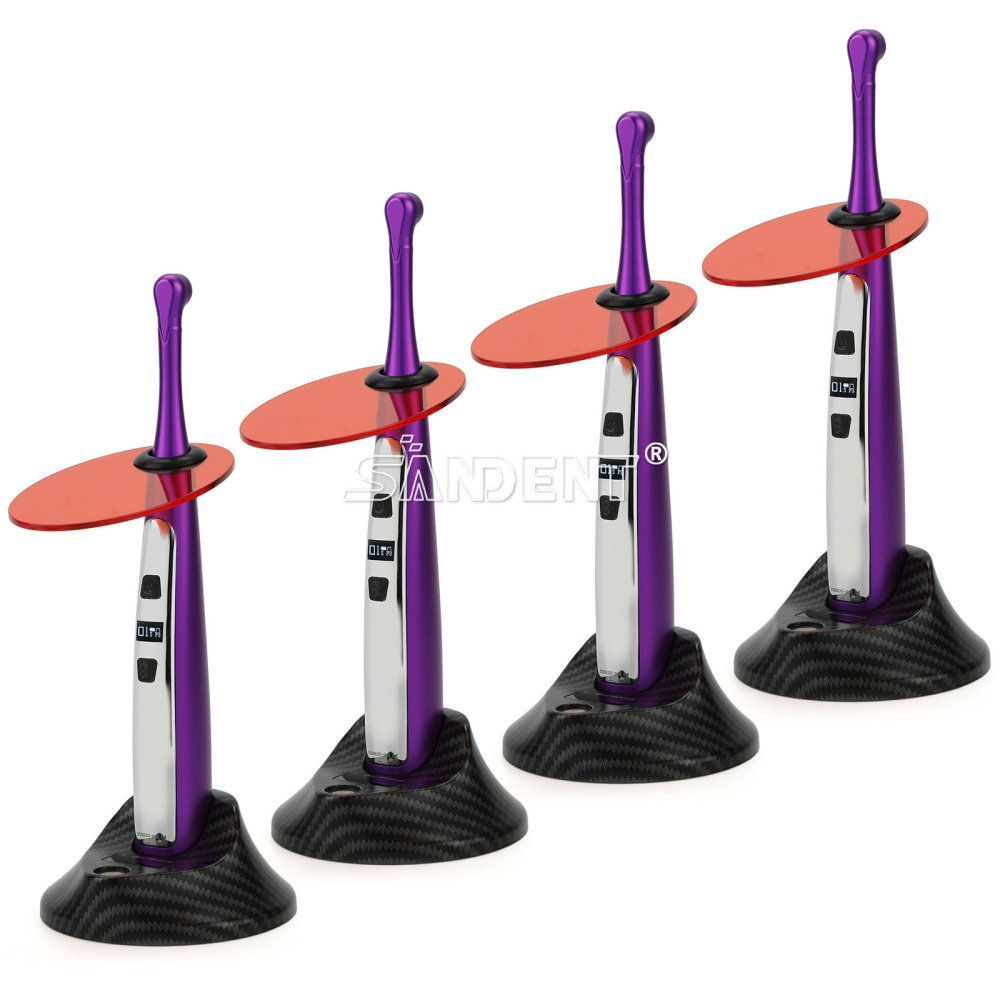 Dental Wireless LED Light Curing Lamp Wide Spectrum 3 Modes 2500MW/cm²