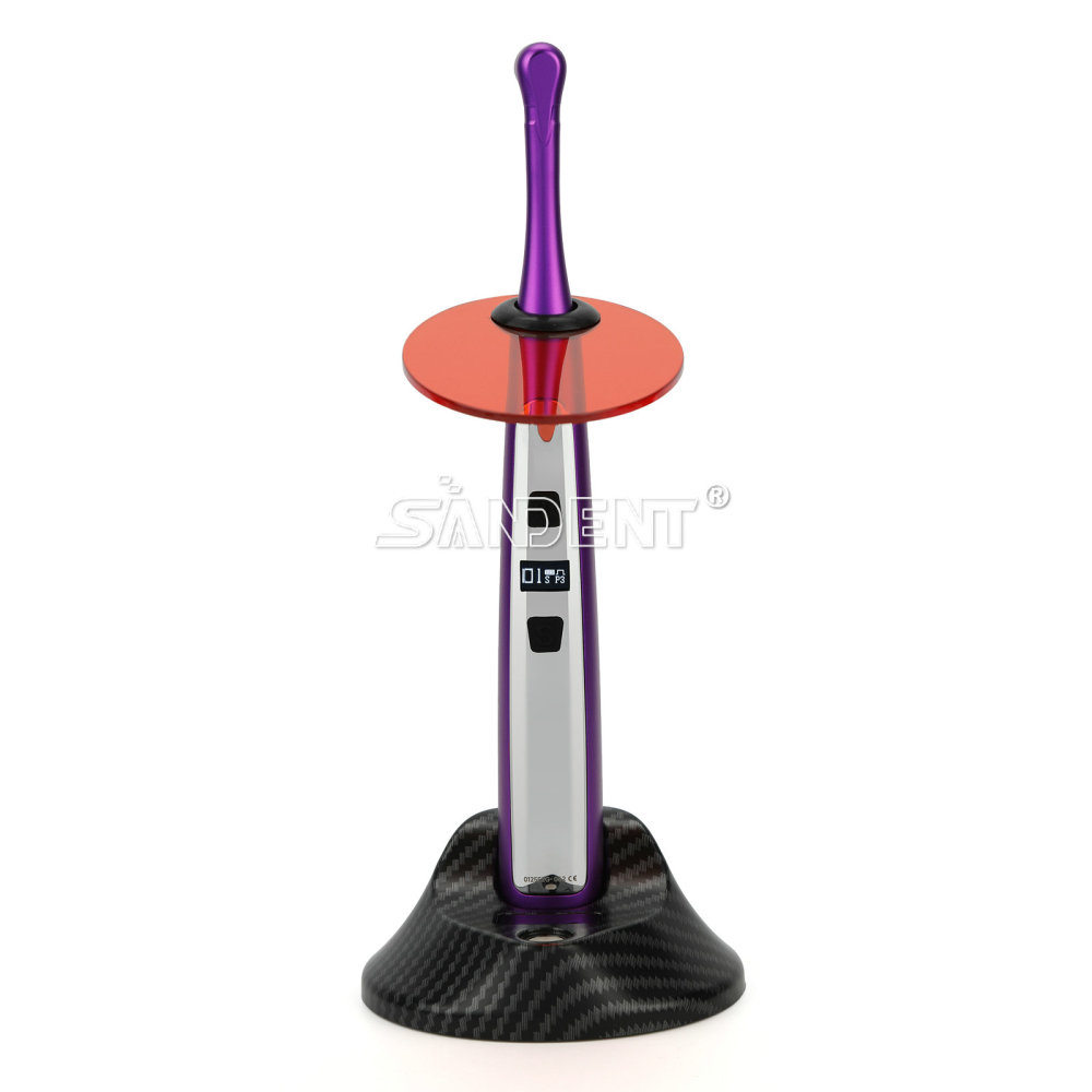 Dental Wireless LED Light Curing Lamp Wide Spectrum 3 Modes 2500MW/cm²