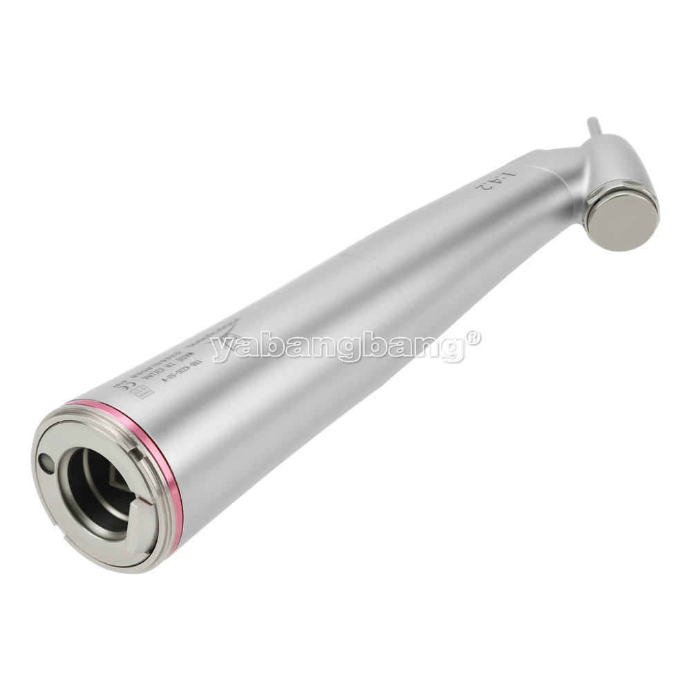 Dental 1:4.2 Increasing Handpiece 45 Degree Fiber Optic Electric Contra Angle ISO E-type