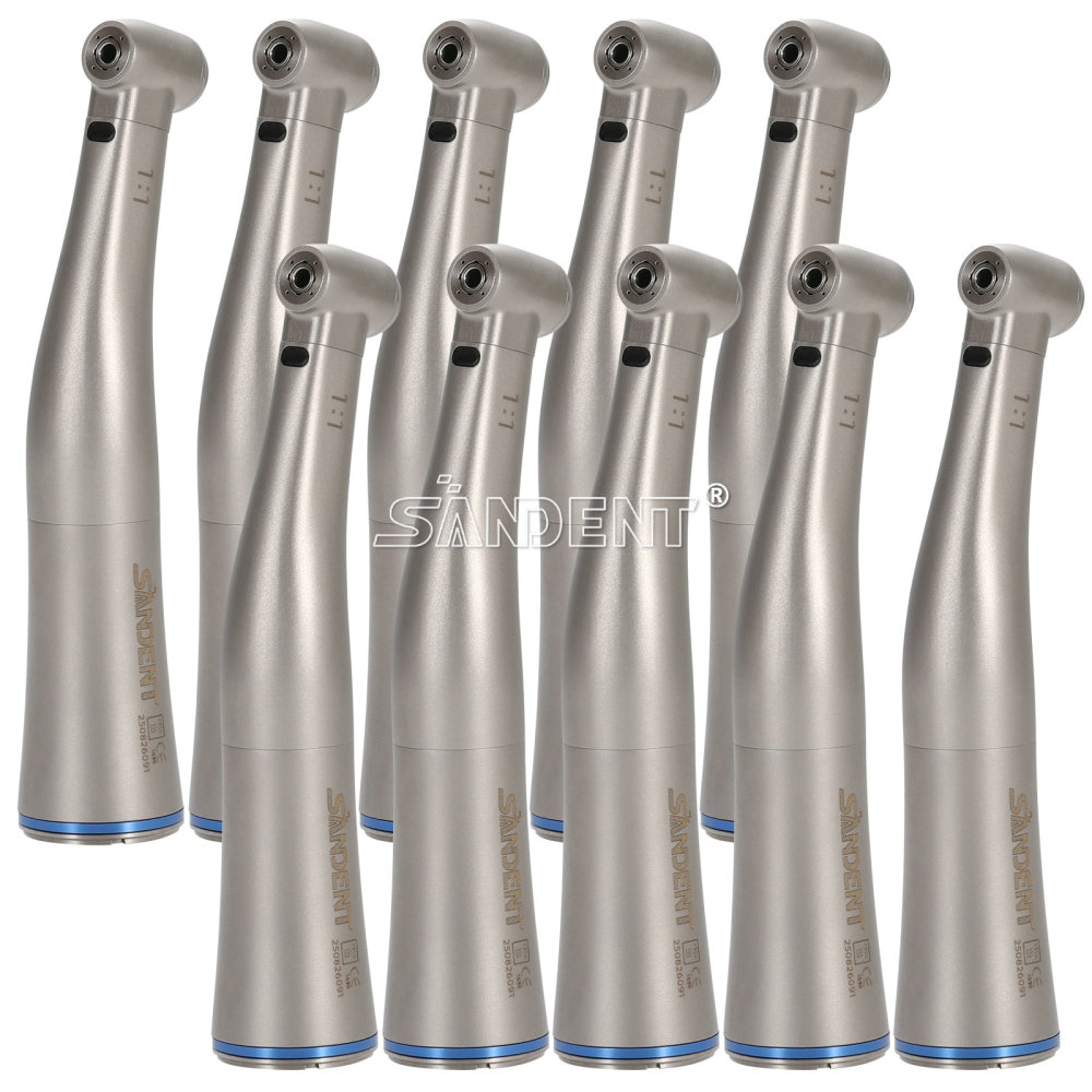 NSK Style Dental Contra Angle 1:1 LED Fiber Optic Handpiece SANDENT DTA