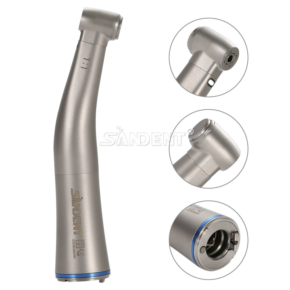 NSK Style Dental Contra Angle 1:1 LED Fiber Optic Handpiece SANDENT DTA