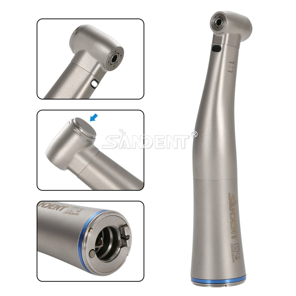 NSK Style Dental Contra Angle 1:1 LED Fiber Optic Handpiece SANDENT DTA