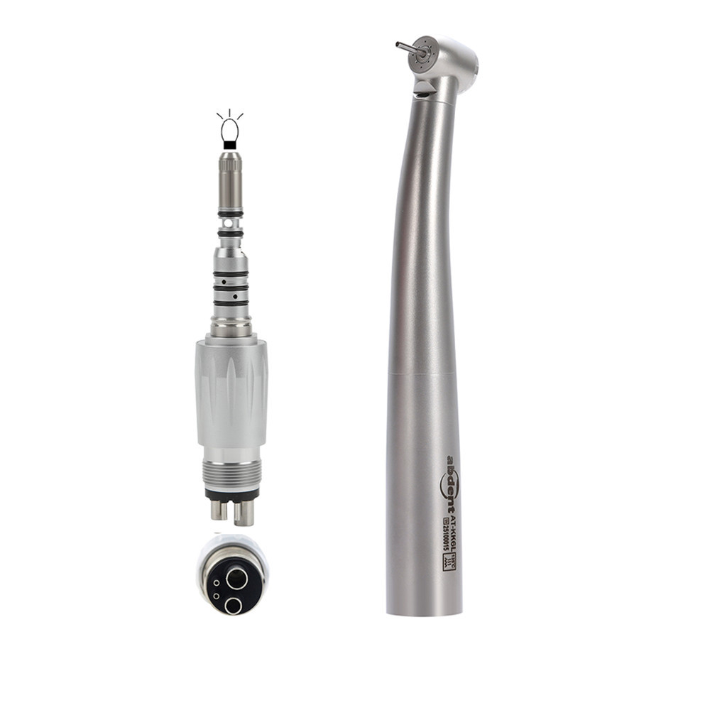Abdent Dental LED Fiber Optic Handpiece 4 Water Spray Fit NSK Coupler