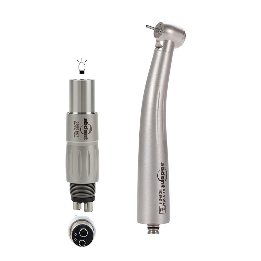 Abdent Dental LED Fiber Optic Handpiece 4 Water Spray Fit NSK LN / KAVO Multiflex