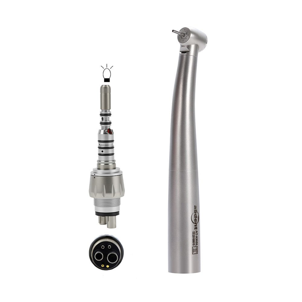 Abdent Dental LED Fiber Optic Handpiece 4 Water Spray Fit kavo Coupler