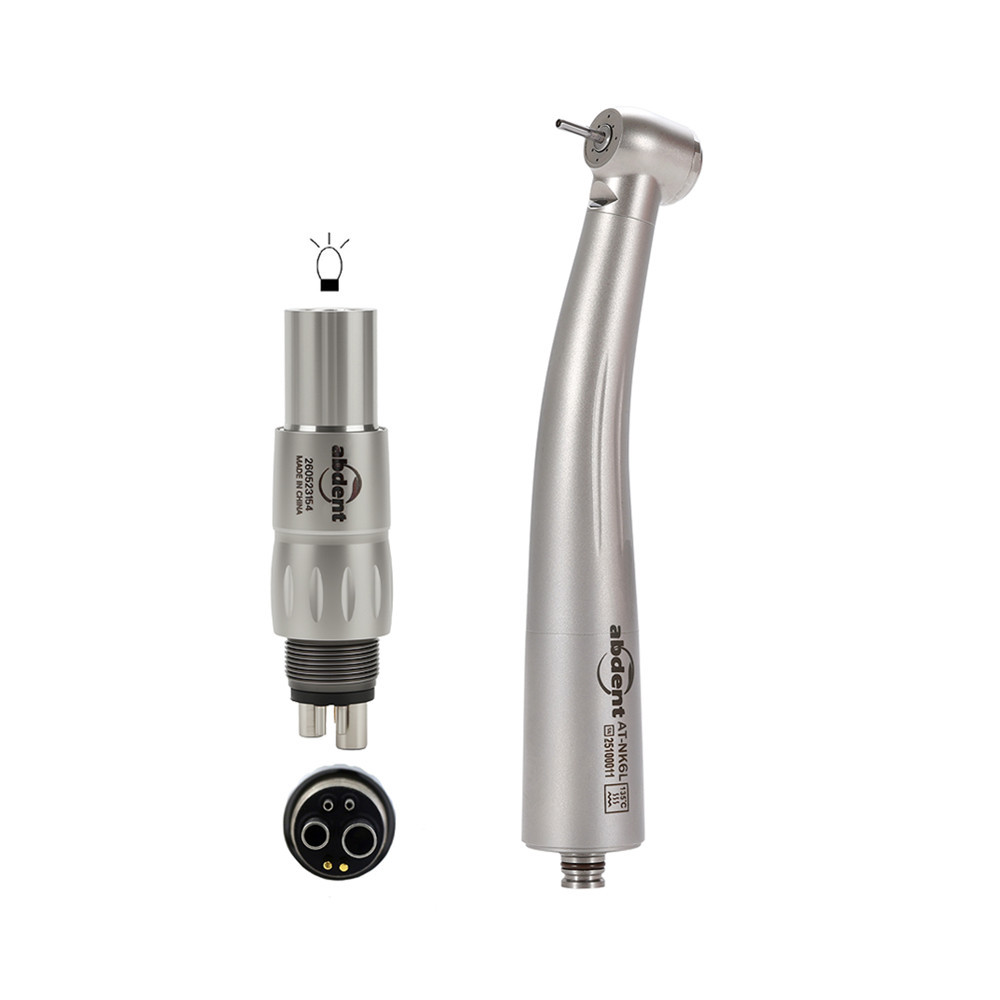 Abdent Dental LED Fiber Optic Handpiece 4 Water Spray Fit NSK LN / KAVO Multiflex