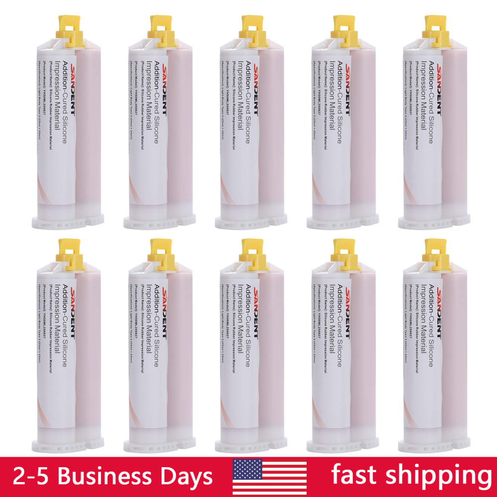 Dental Impression Material Regular Set VPS Light Body 25ml Base & Catalyst w/ Mixing Tips