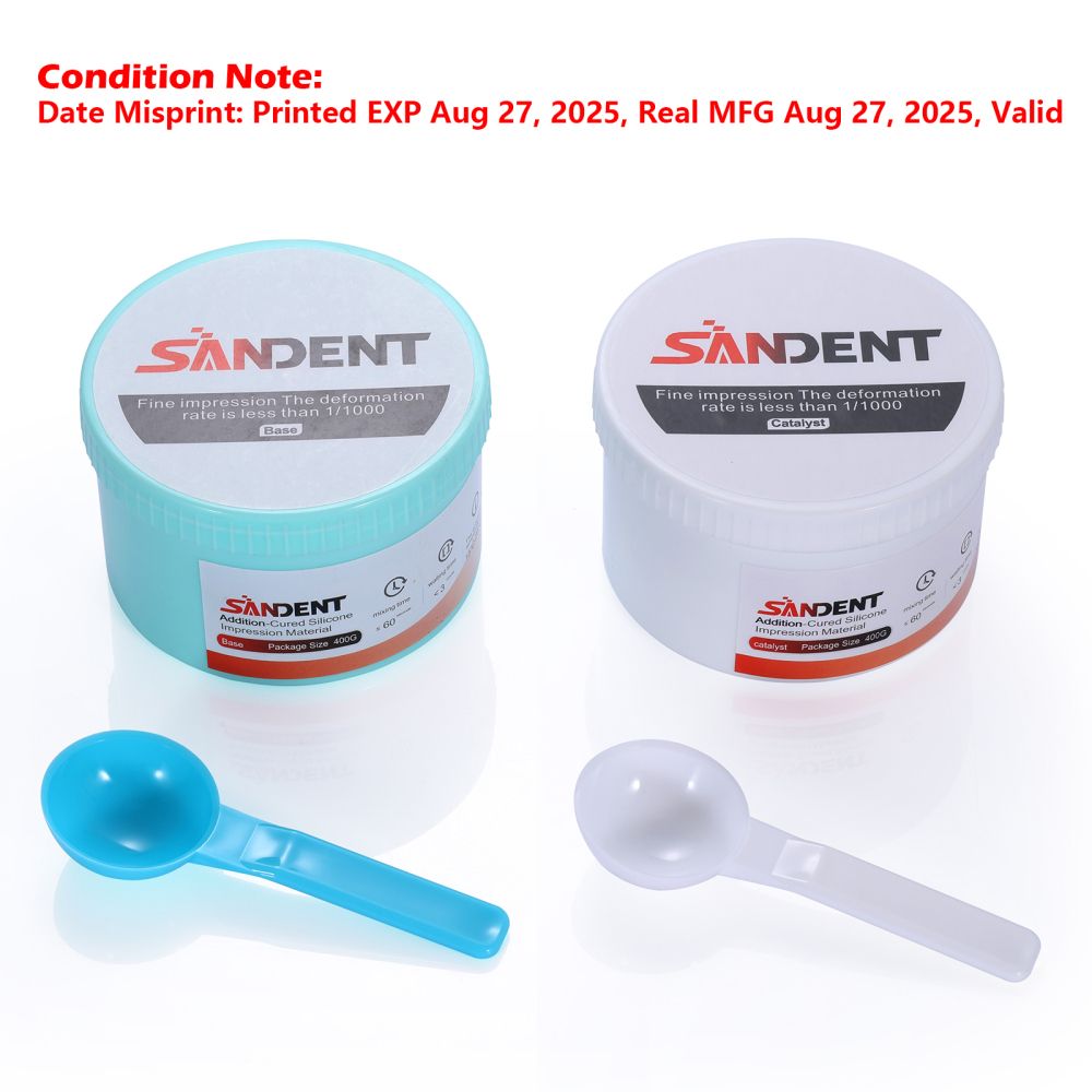 Dental Impression Material Regular Set VPS Light Body 25ml Base & Catalyst w/ Mixing Tips