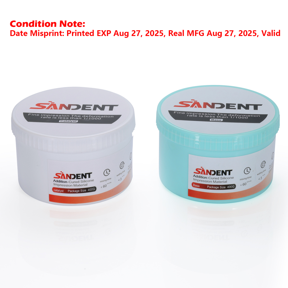 Dental Impression Material Regular Set VPS Light Body 25ml Base & Catalyst w/ Mixing Tips