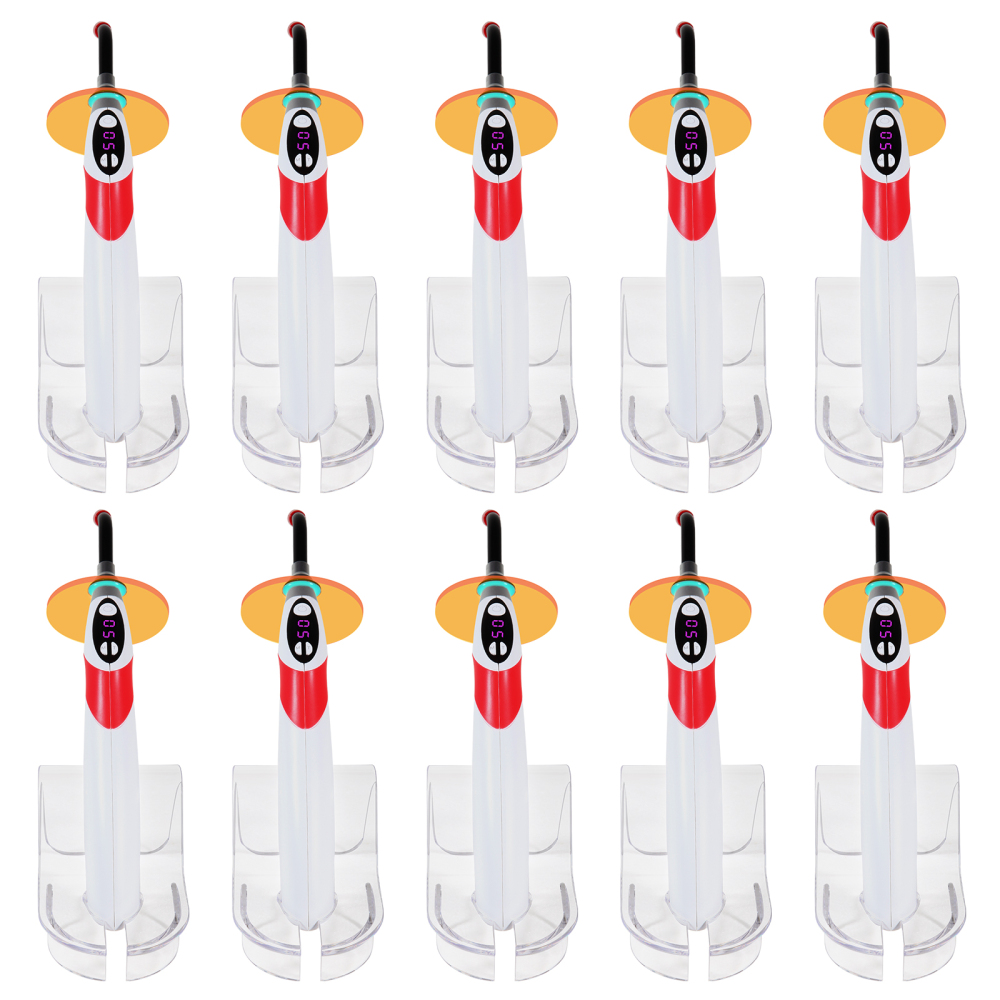 Dental Wireless Cordless 5 second LED Cure Curing Light Lamp 1800mw 3 Colors