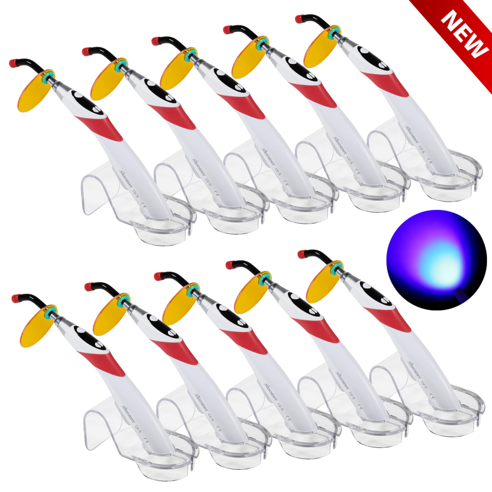 Dental Wireless Cordless 5 second LED Cure Curing Light Lamp 1800mw 3 Colors