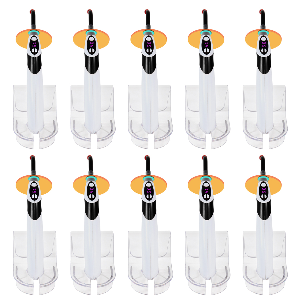 Dental Wireless Cordless 5 second LED Cure Curing Light Lamp 1800mw 3 Colors