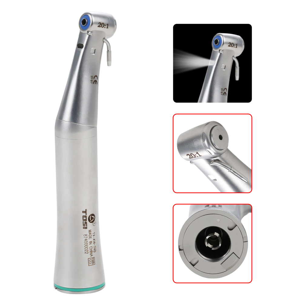 Dental LED E Generator 20:1 Implant Contra Angle Handpiece Detachable Head