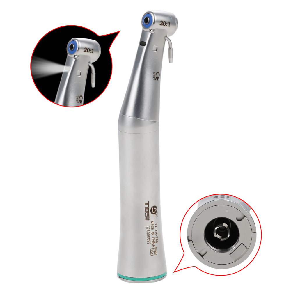 Dental LED E Generator 20:1 Implant Contra Angle Handpiece Detachable Head