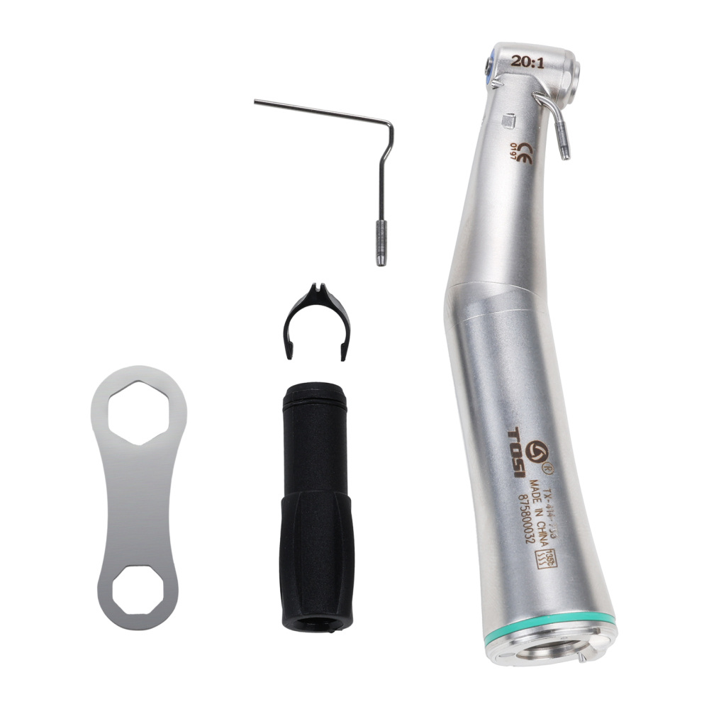 Dentale LED Fiber Optic 20:1 Implant Contra Angle Handpiece Detachable Head TOSI