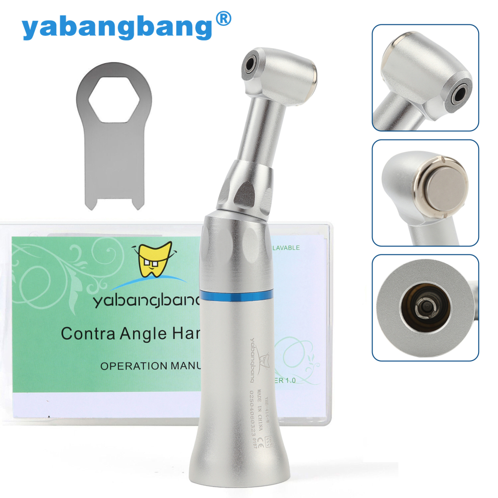 Dental Push Button Contra Angle Slow Low Speed Handpiece fit RA BURS 2.35MM YB