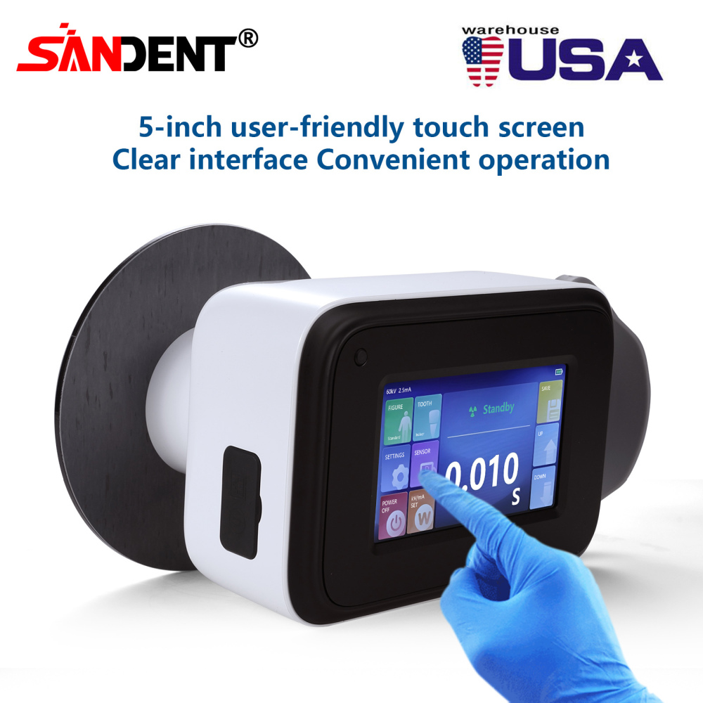 Dental X Ray Mobile Unit High Frequency Machine  / Digital Sensor Size S10 / S15 / S20