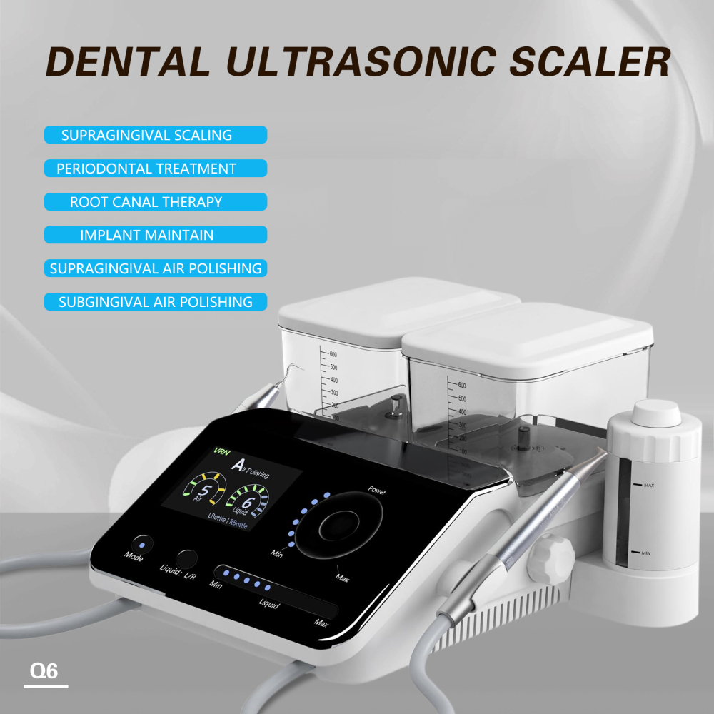 VRN-Q6 6in1 Periodontal Therapy System Dental Ultrasonic Scaler Air Polishing