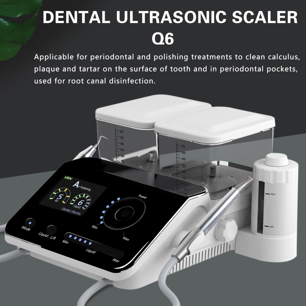 VRN-Q6 6in1 Periodontal Therapy System Dental Ultrasonic Scaler Air Polishing