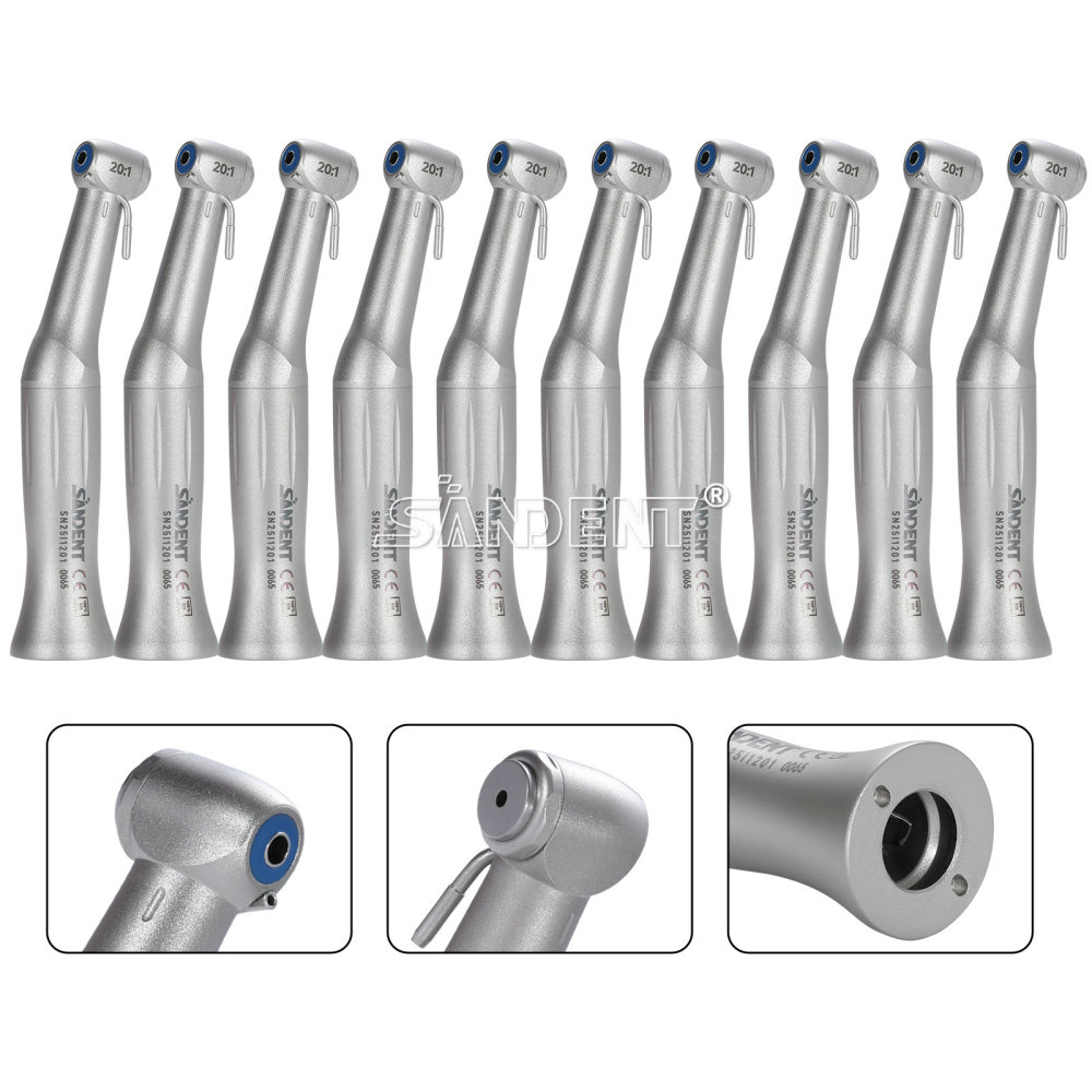 SANDENT Dental 20:1 Reduction Implant Low Speed Contra Angle Handpiece