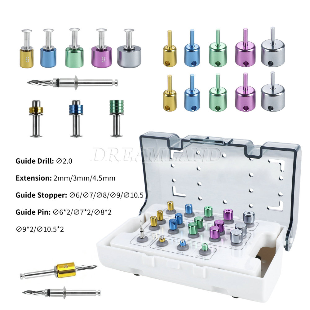 Implant Positioning Guide Kit ∅6.0-10.5 – 19Pcs Dental Spacing Tool Drill Set