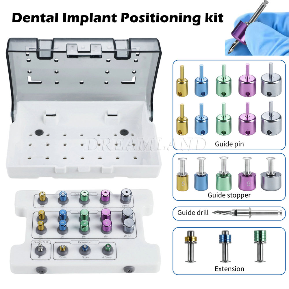 Implant Positioning Guide Kit ∅6.0-10.5 – 19Pcs Dental Spacing Tool Drill Set