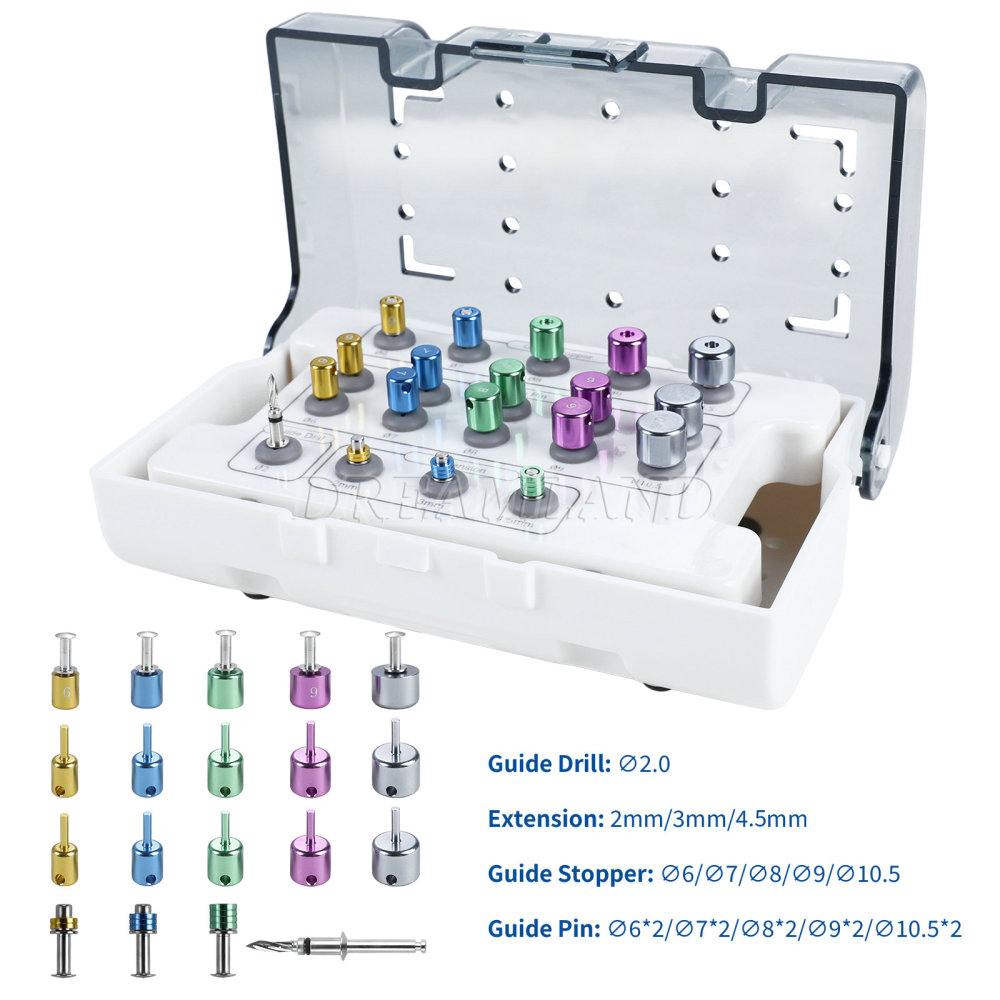 Implant Positioning Guide Kit ∅6.0-10.5 – 19Pcs Dental Spacing Tool Drill Set