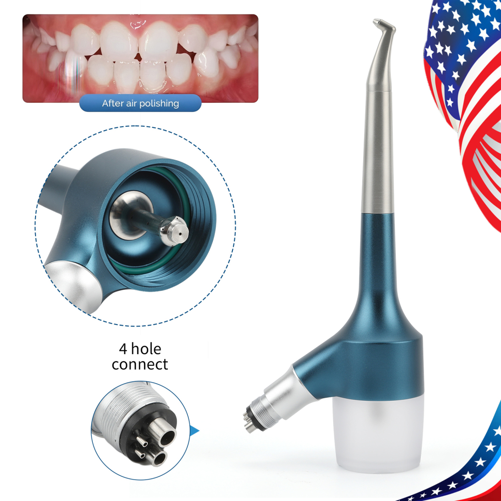 Dental Air Prophy Unit Teeth Polishing Nozzle Polisher Air Flow Jet Handpiece 4Hole N/E Type