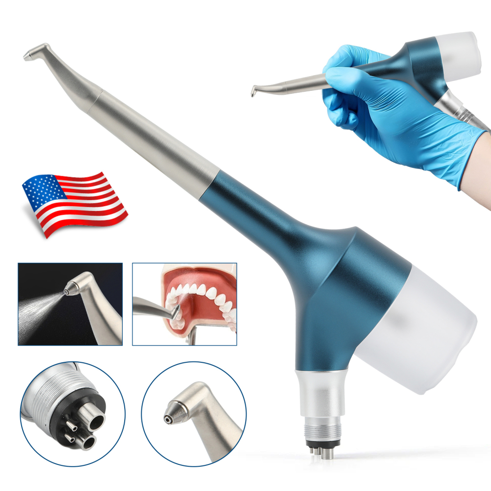 Dental Air Prophy Unit Teeth Polishing Nozzle Polisher Air Flow Jet Handpiece 4Hole N/E Type