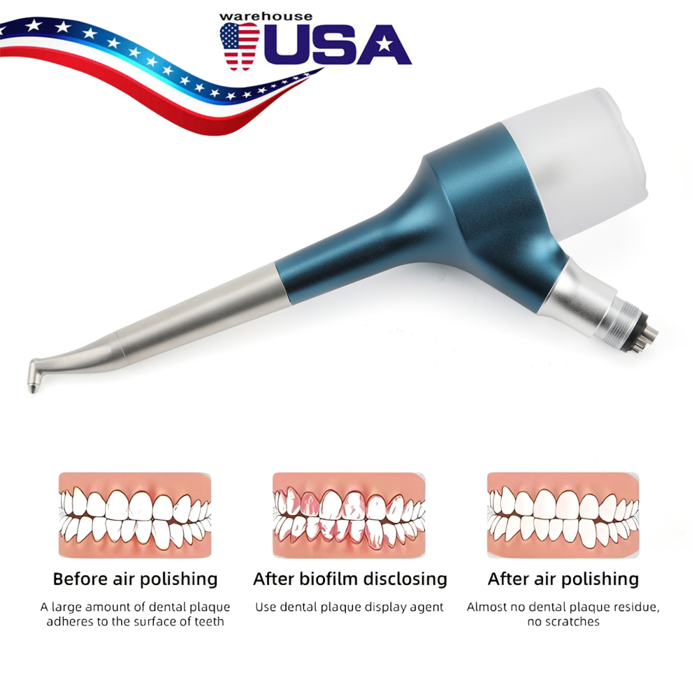 Dental Air Prophy Unit Teeth Polishing Nozzle Polisher Air Flow Jet Handpiece 4Hole N/E Type