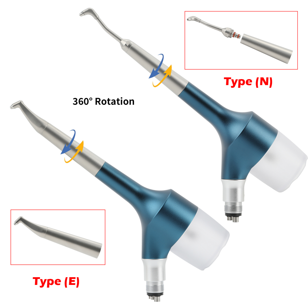 Dental Air Prophy Unit Teeth Polishing Nozzle Polisher Air Flow Jet Handpiece 4Hole N/E Type