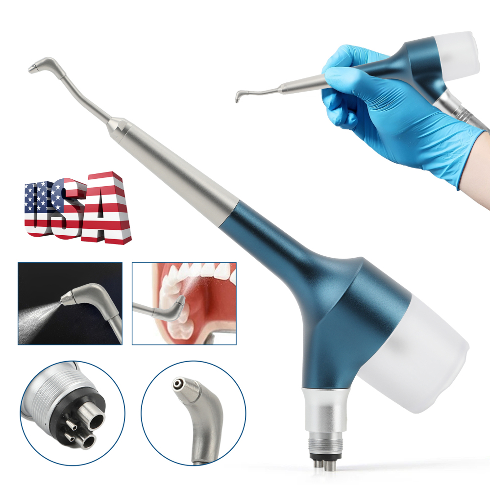 Dental Air Prophy Unit Teeth Polishing Nozzle Polisher Air Flow Jet Handpiece 4Hole N/E Type