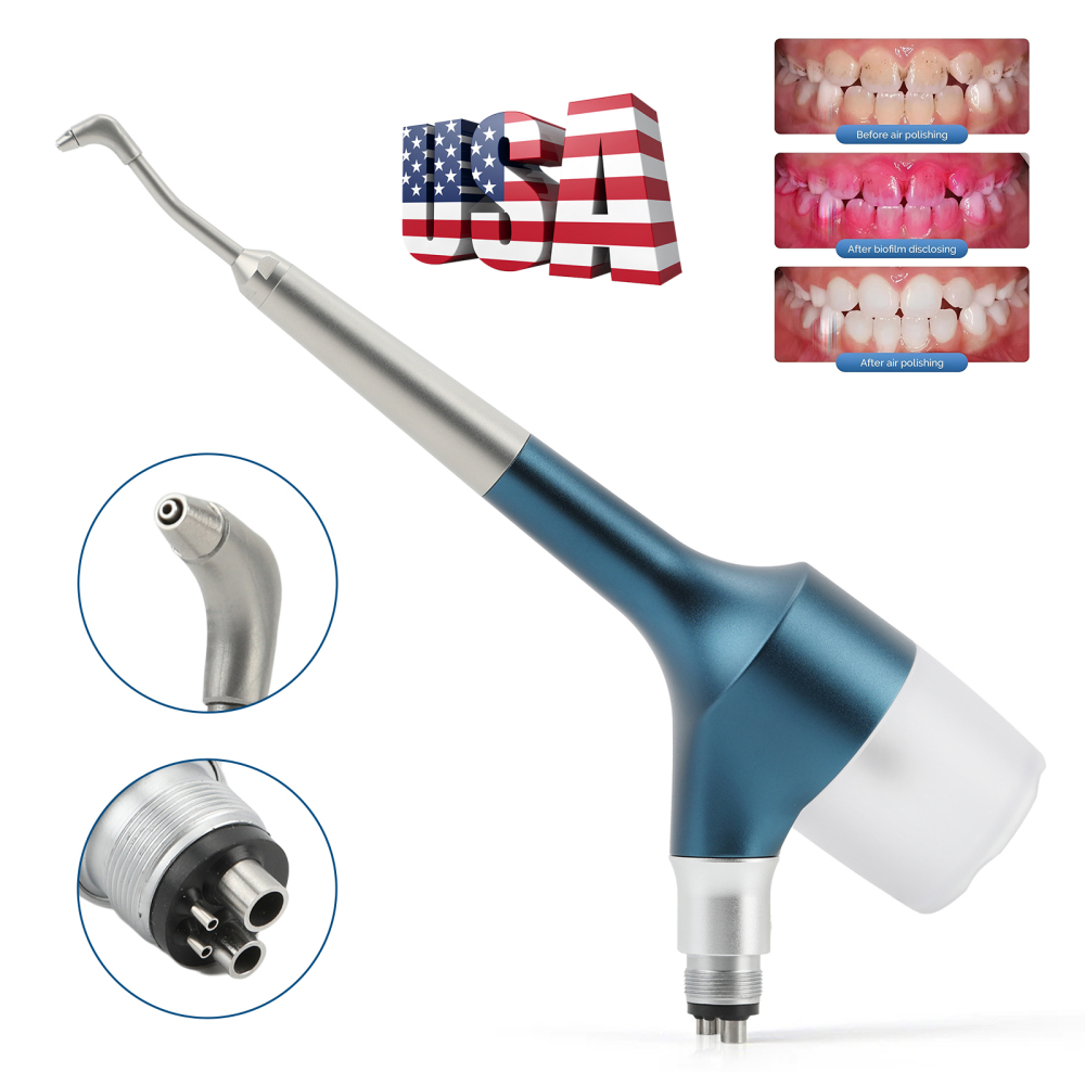 Dental Air Prophy Unit Teeth Polishing Nozzle Polisher Air Flow Jet Handpiece 4Hole N/E Type