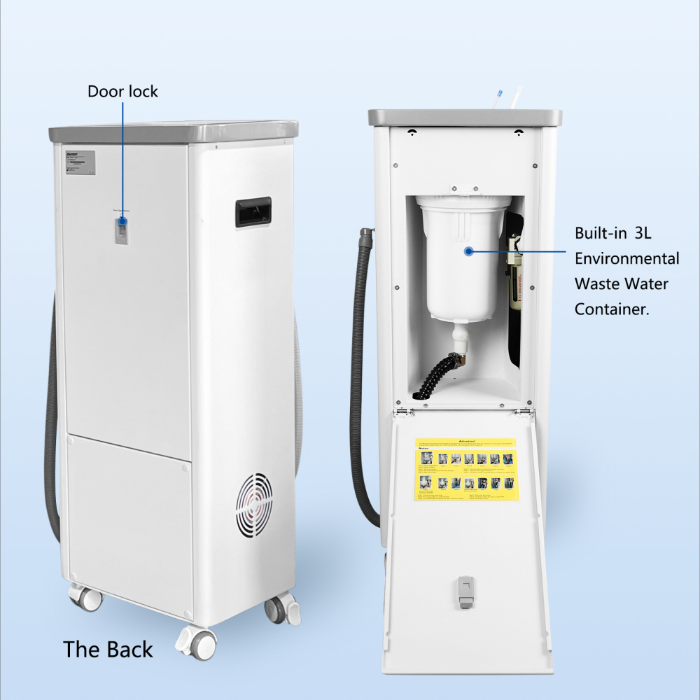 Mobile Dental Suction Unit HVE & Saliva Ejector Vacuum Machine for Dental Chair Implant Use