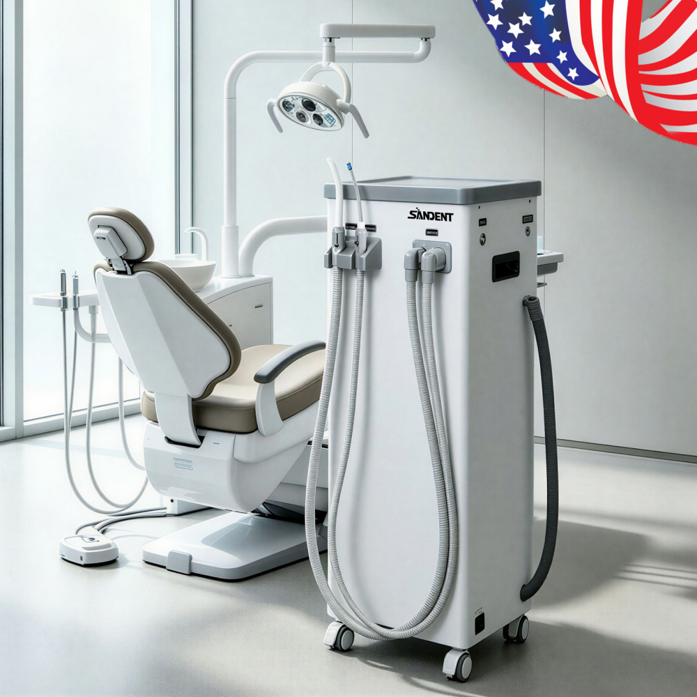 Mobile Dental Suction Unit HVE & Saliva Ejector Vacuum Machine for Dental Chair Implant Use