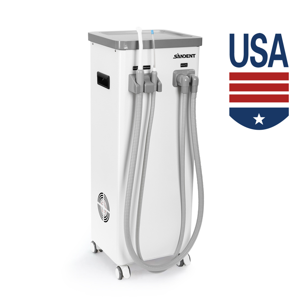 Mobile Dental Suction Unit HVE & Saliva Ejector Vacuum Machine for Dental Chair Implant Use